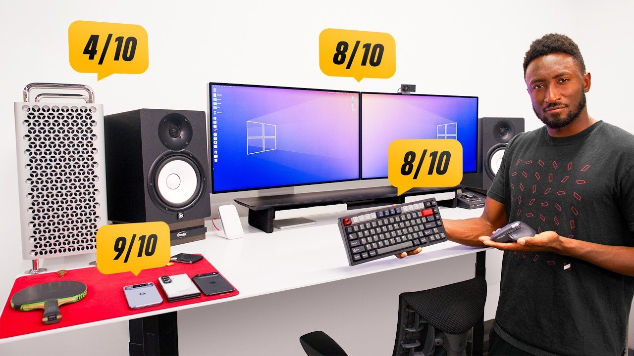 Marques Brownlee: Marques Brownlee Just Rated Every Single Thing on His Desk and the Mac Pro Took a Hit
