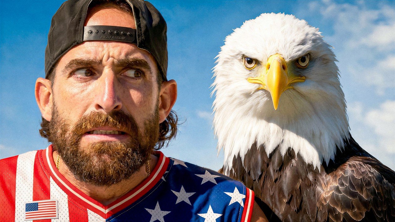 : Dude Perfect Celebrates OT250 With a Bald Eagle Named Petronis, a Boat Ripping 80 on the Water, and Cory Cotton Singing God Bless America Live