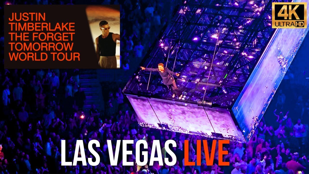 : Justin Timberlake Tells a Las Vegas Crowd He Loves Them After 11-Year-Old Justin Rand Opens the Show