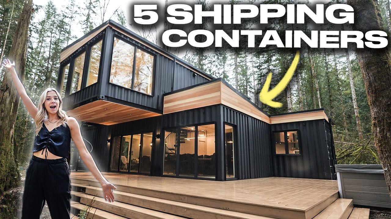 : This Engineer Built a 1,600 Sq Ft Shipping Container Home in the Washington Woods for $600K