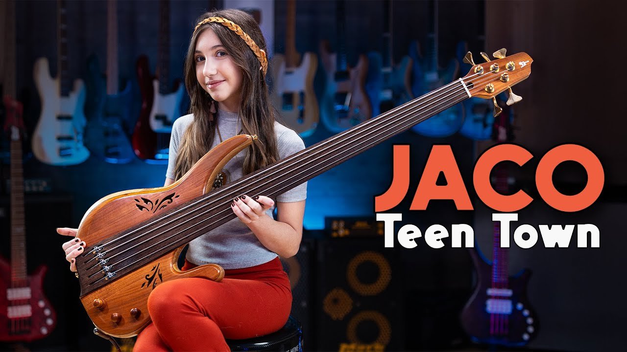 EllenPlaysBass: Teen Town on Fretless Bass: Ellen Alaverdyan Plays Jaco Pastorius's Classic With No Frets and No Apologies