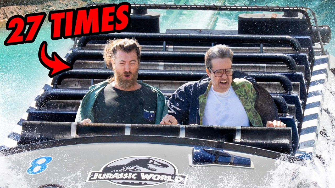 Good Mythical Morning: Rhett and Link Rode Jurassic World All Day at Universal Studios to See What Would Happen