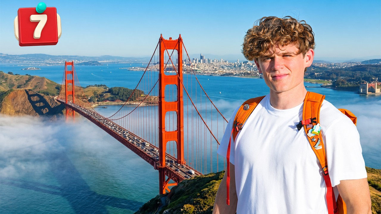 Ryan Trahan: Ryan Trahan Drove a Convertible Mustang Across the Pacific Coast Highway to the Golden Gate Bridge at Sunset