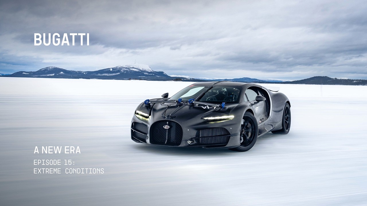 Bugatti: Bugatti's Chief Test Driver Pushed 1,800 Horsepower Across Polished Ice in Sweden for Four Weeks