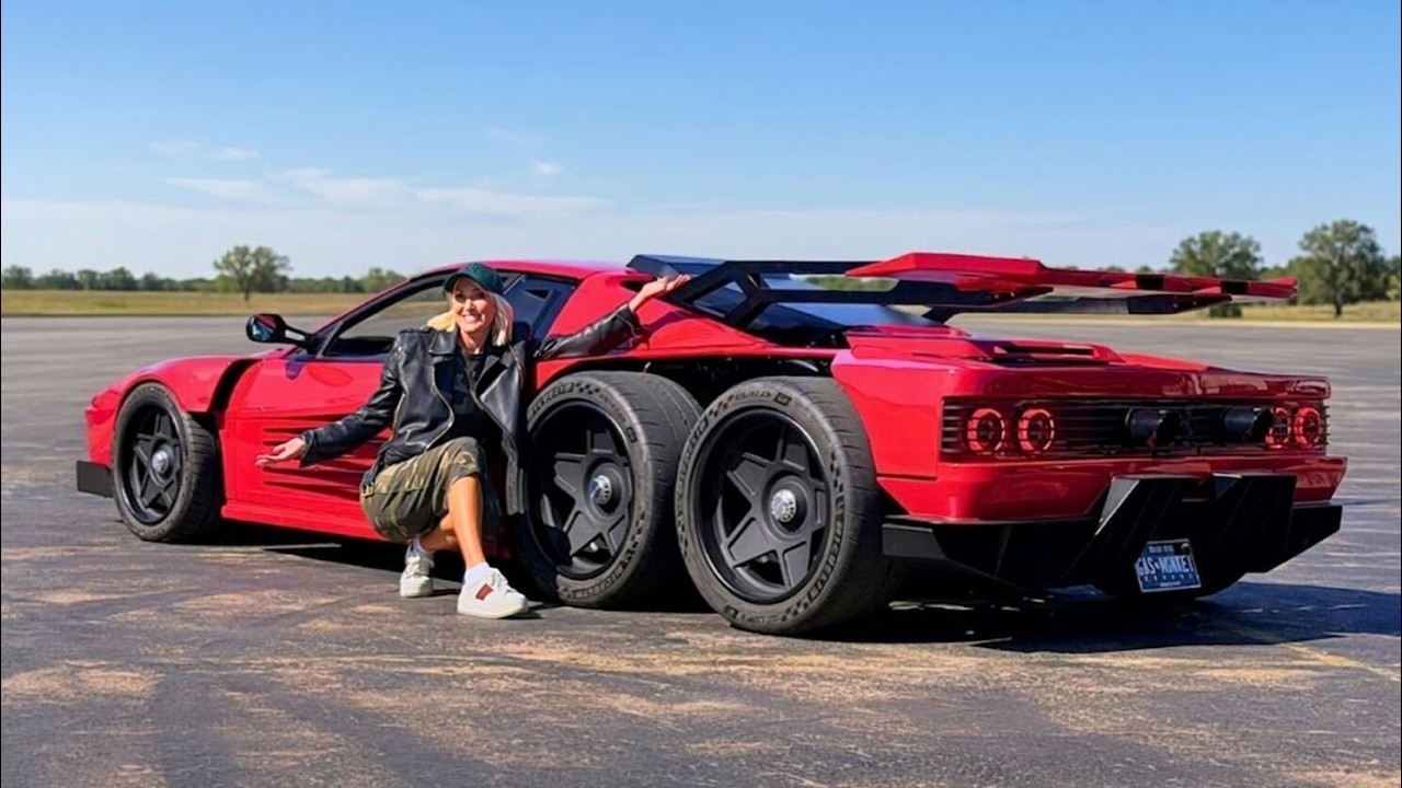 Supercar Blondie: Richard Rawlings Built a 6x6 Ferrari Testarossa With 1,200 Horsepower and It Nearly Bent Itself in Half