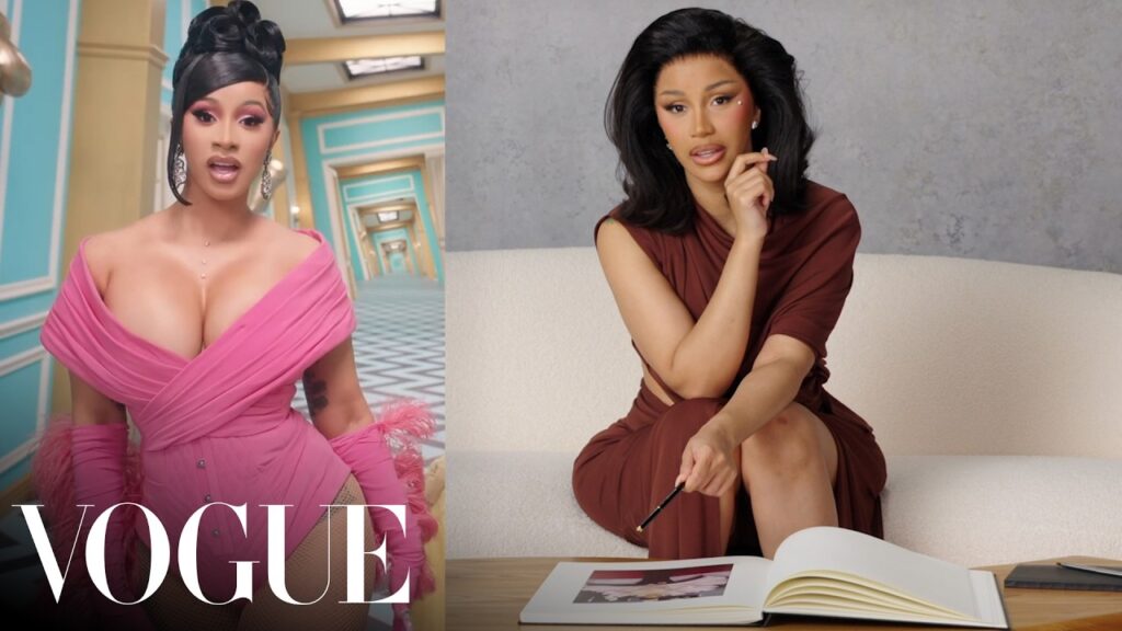 Vogue: Cardi B Breaks Down 18 of Her Most Iconic Looks, From a Vintage Mugler in a Museum to a Crow That Bit Her