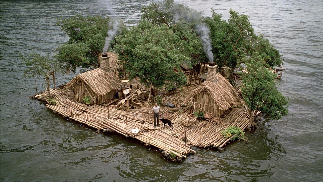 Quantum Makers: One Man Spent a Year Building a Floating Self-Sustaining Village on a Remote Vietnamese Lake