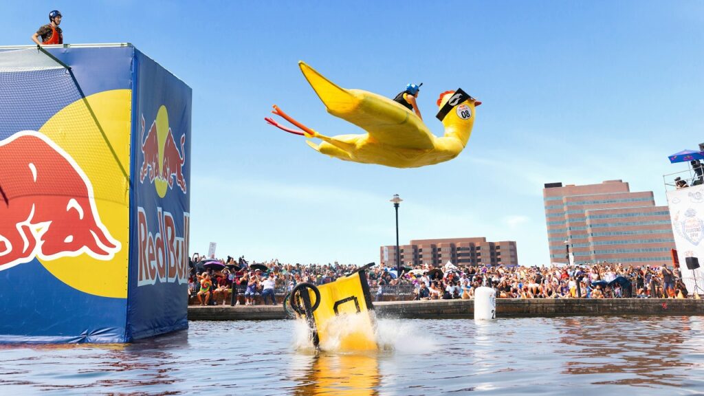 Red Bull: 100 Homemade Planes Take the Plunge at Red Bull Flugtag and the Results Are Pure Chaos