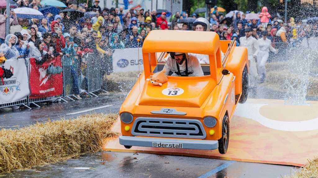 Red Bull: Red Bull Soapbox Race's 100 Wildest Crashes Include a Driver Who Rode a Bicycle Down a Rainy Paris Track