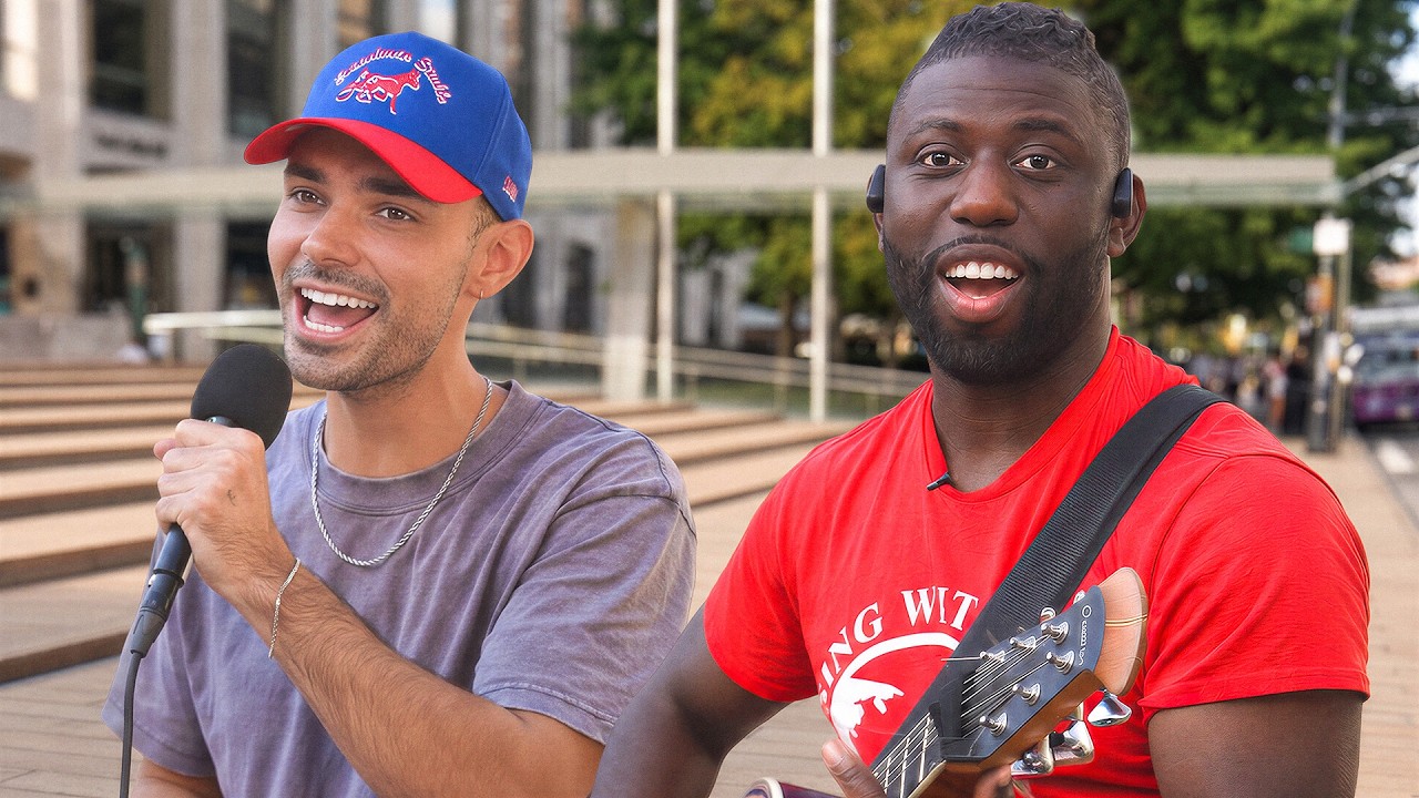 guitaro5000: He Left His Lunch on the Table to Sing 'Bless the Broken Road' in Public for the First Time