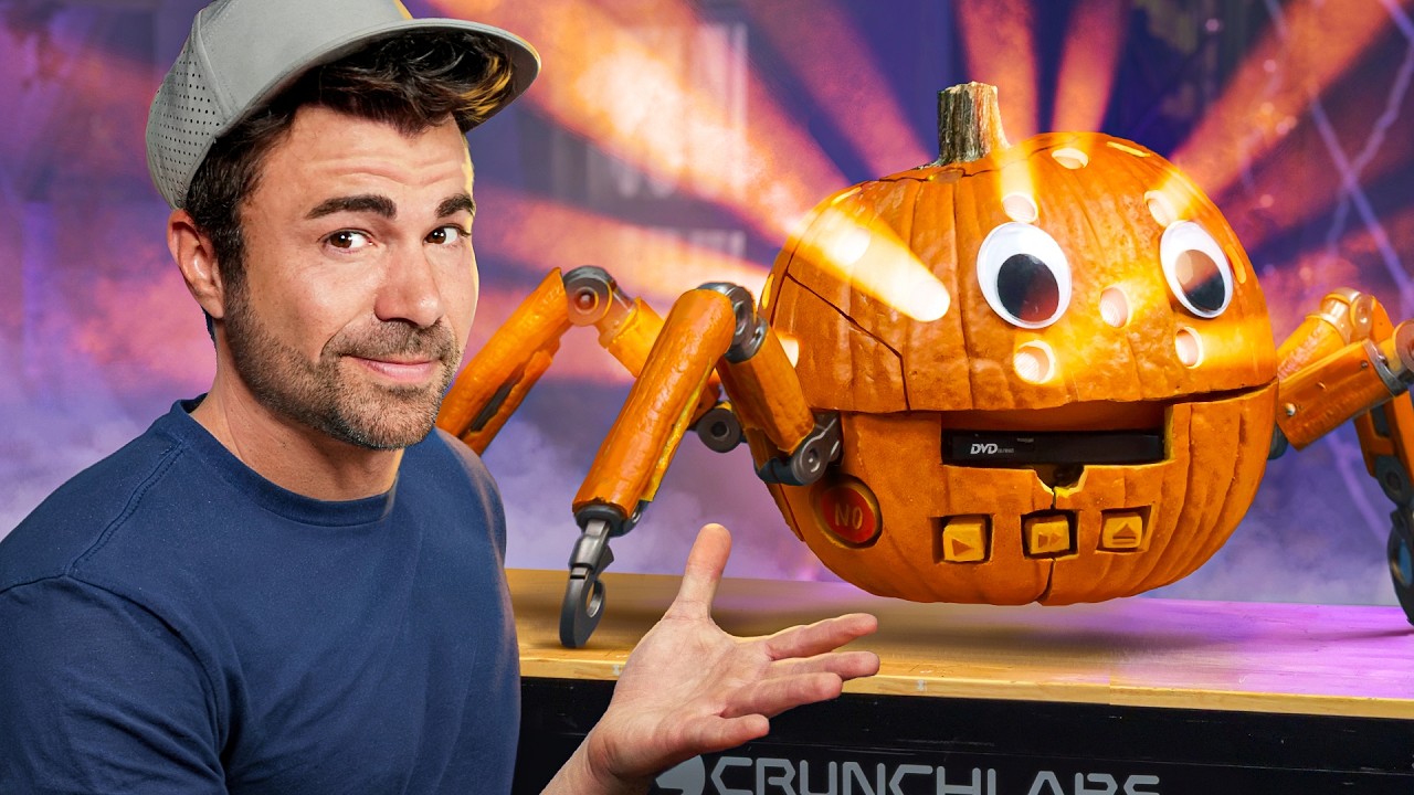 CrunchLabs: CrunchLabs Engineers Built a Disco-Playing, Emergency-Button Pumpkin and Won Halloween