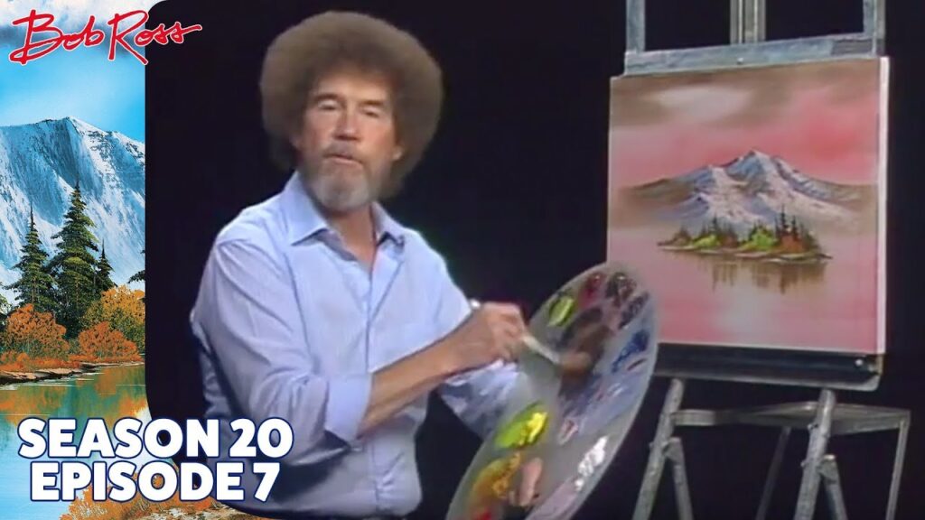 Bob Ross: Bob Ross Paints an Autumn Fantasy With a Baby Squirrel on His Shoulder