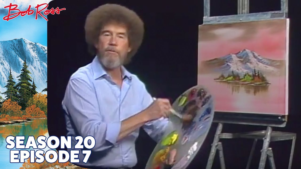 Bob Ross: Bob Ross Paints an Autumn Fantasy With a Baby Squirrel on His Shoulder