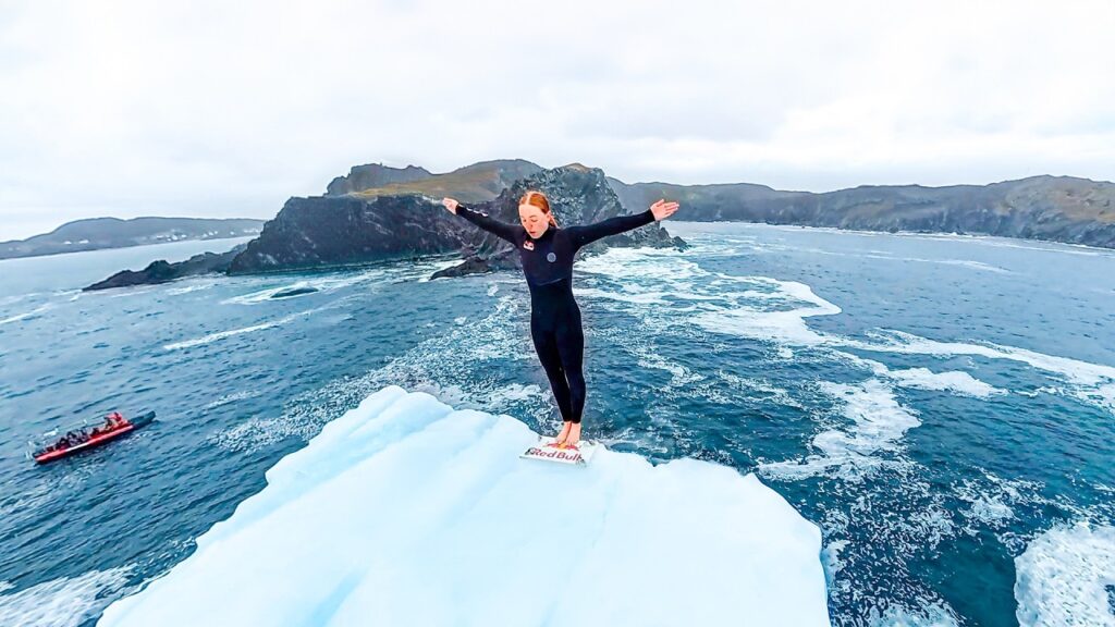 Red Bull: Cliff Diver Molly Carlson Scales and Backflips Off a Drifting Arctic Iceberg