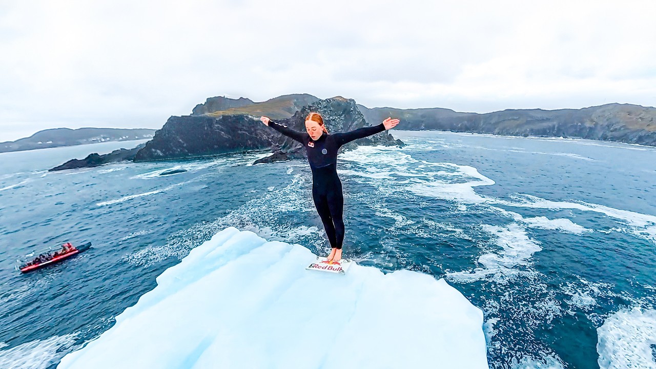 Red Bull: Cliff Diver Molly Carlson Scales and Backflips Off a Drifting Arctic Iceberg
