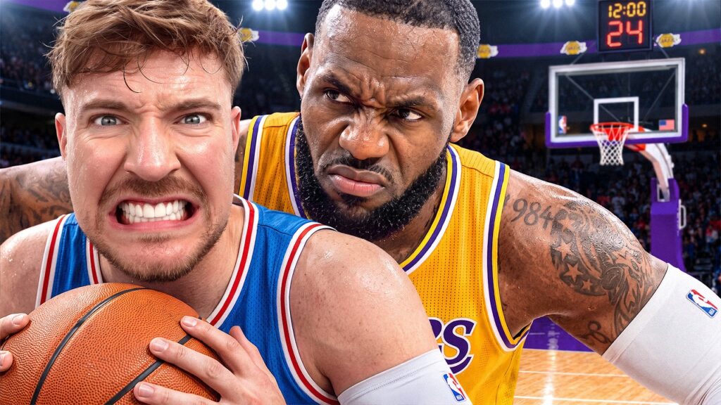 MrBeast: MrBeast Actually Beat LeBron James One-on-One, and Gave $100,000 to Prove It