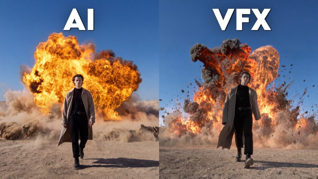 ErikDoesVFX: Erik's Hollywood VFX vs. AI: Can GPT-6 Astra Blow Up a Tank Better Than a Real Effects Artist?
