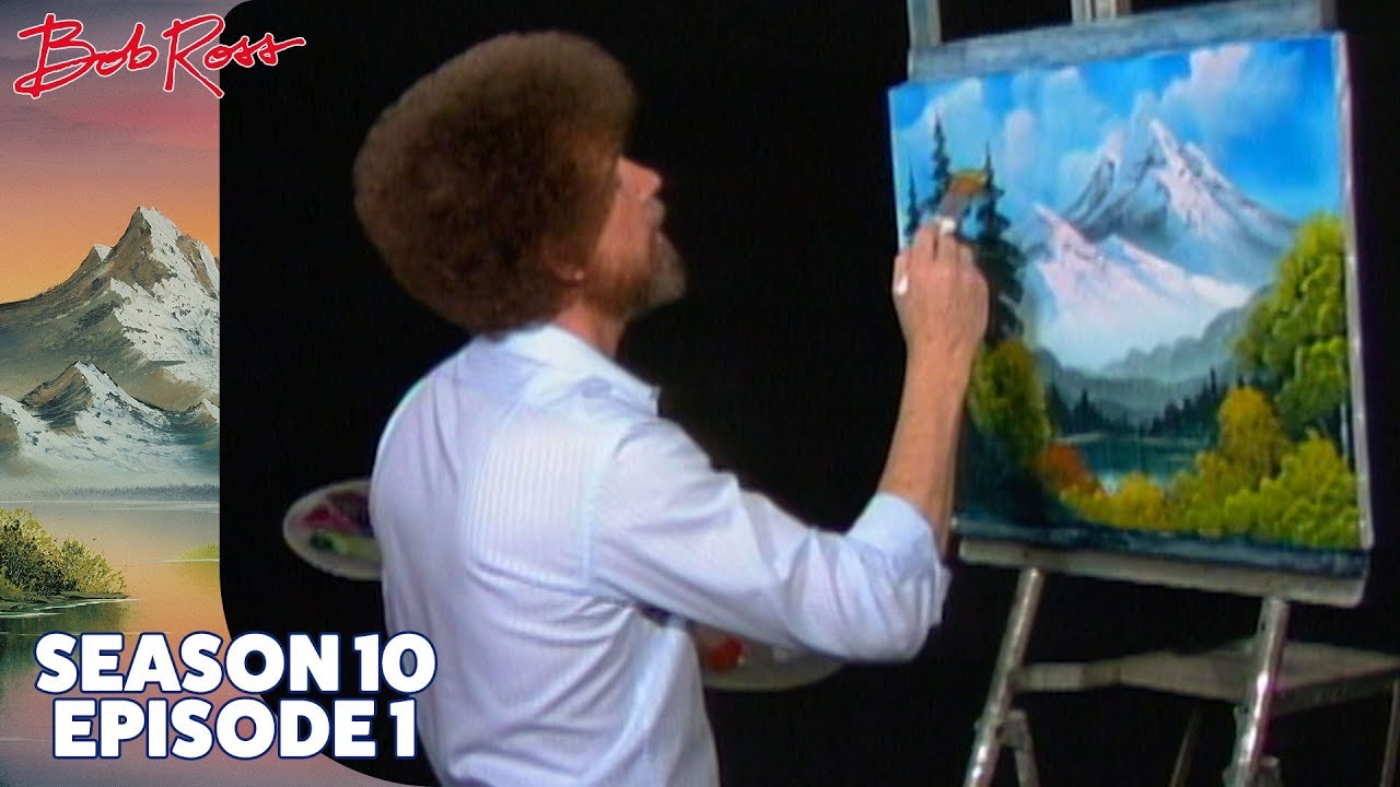 Bob Ross: Bob Ross Paints 'Towering Peaks' and Every Brushstroke Is a Masterclass in Calm