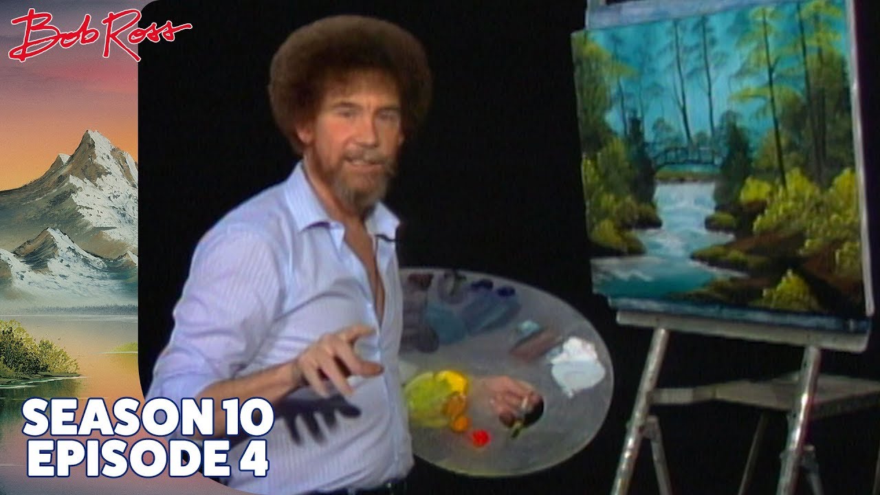 Bob Ross: Bob Ross Paints a Secluded Bridge Deep in the Woods Using Just a Fan Brush and a Palette Knife